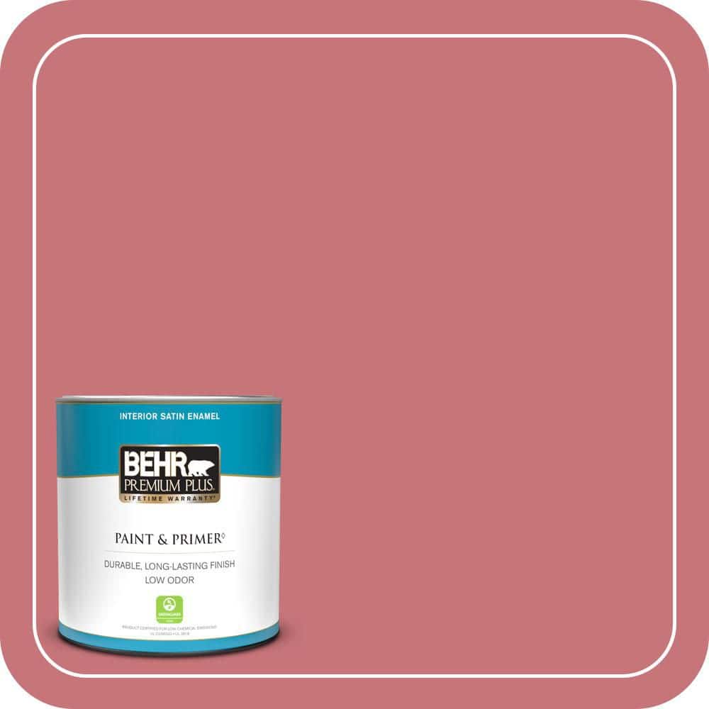 BEHR PREMIUM PLUS #140D-5 Rose Chintz Enamel Low Odor & Primer (1)
