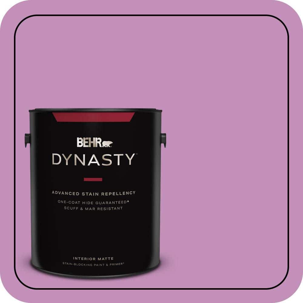 BEHR DYNASTY 1 gal. #670B-5 Pretty Petunia Matte Interior Stain-Blocking Paint & Primer