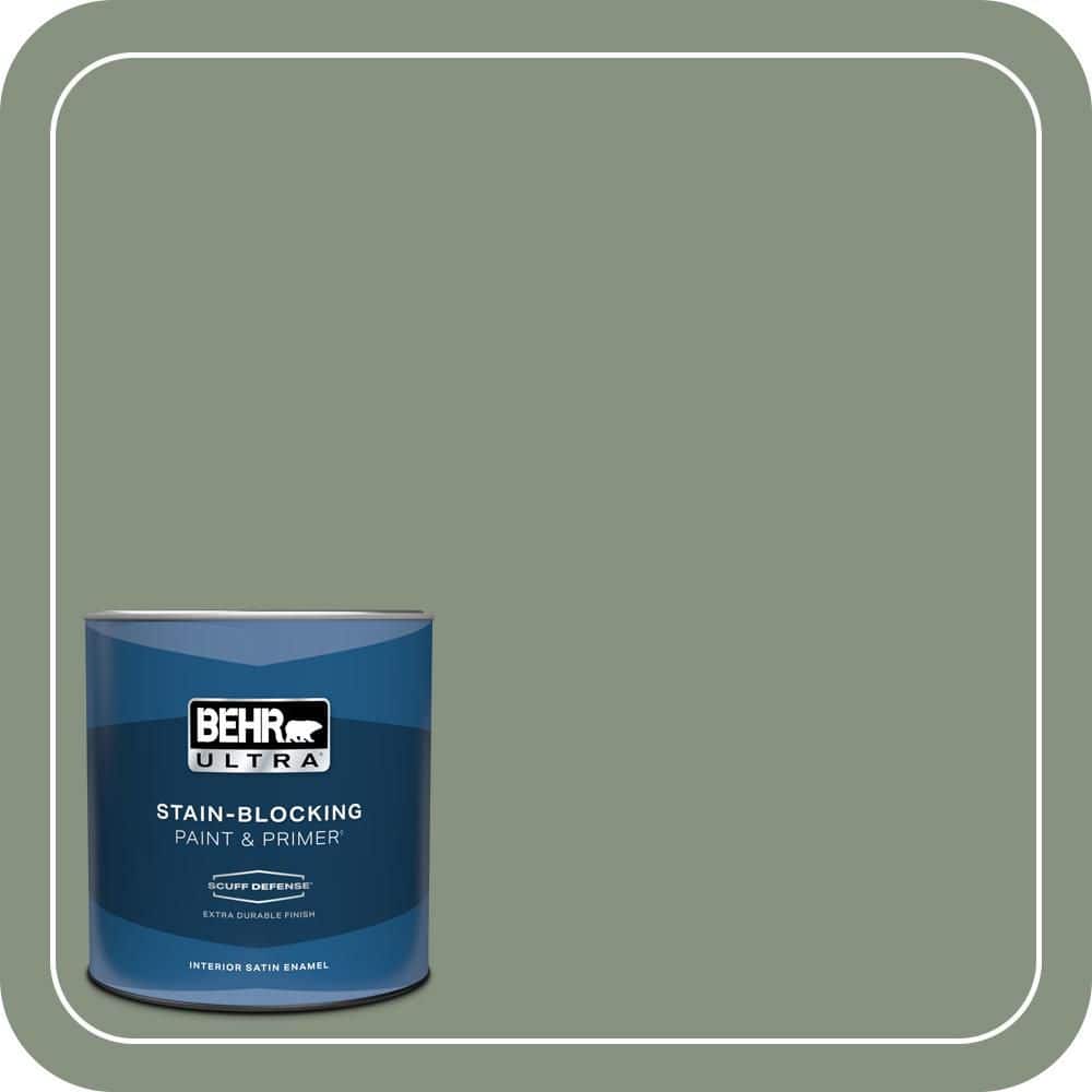 BEHR ULTRA 1 qt. #QE-45 Thistle Extra Durable Satin Enamel Interior Paint & Primer