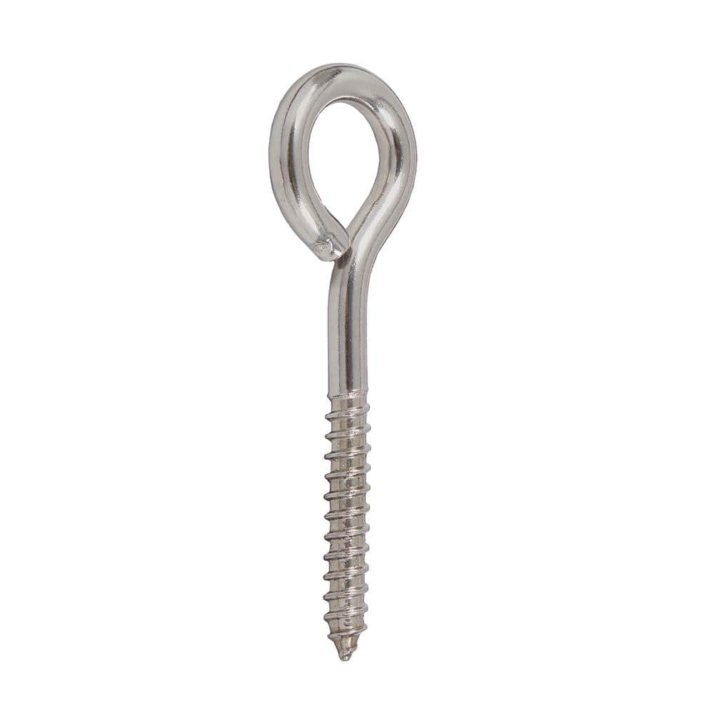 Everbilt 5/16 in. x 4-1/4 in. Stainless Steel Screw Eye (3)