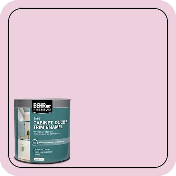BEHR PREMIUM 1 qt. #M130-2 Creamy Freesia Satin Enamel Interior/Exterior Cabinet, Door & Trim Paint (2)