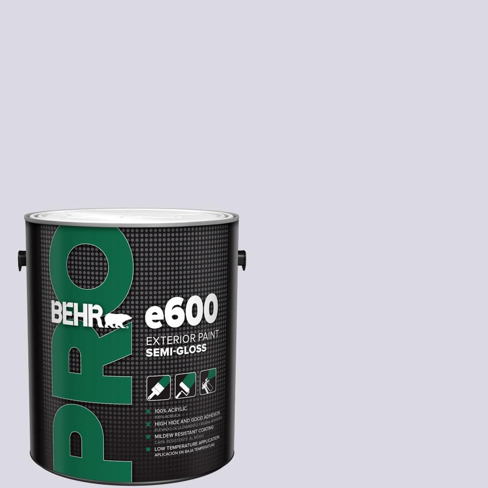 BEHR PRO 1 gal. #S570-1 Misty Lavender Semi-Gloss Exterior Paint