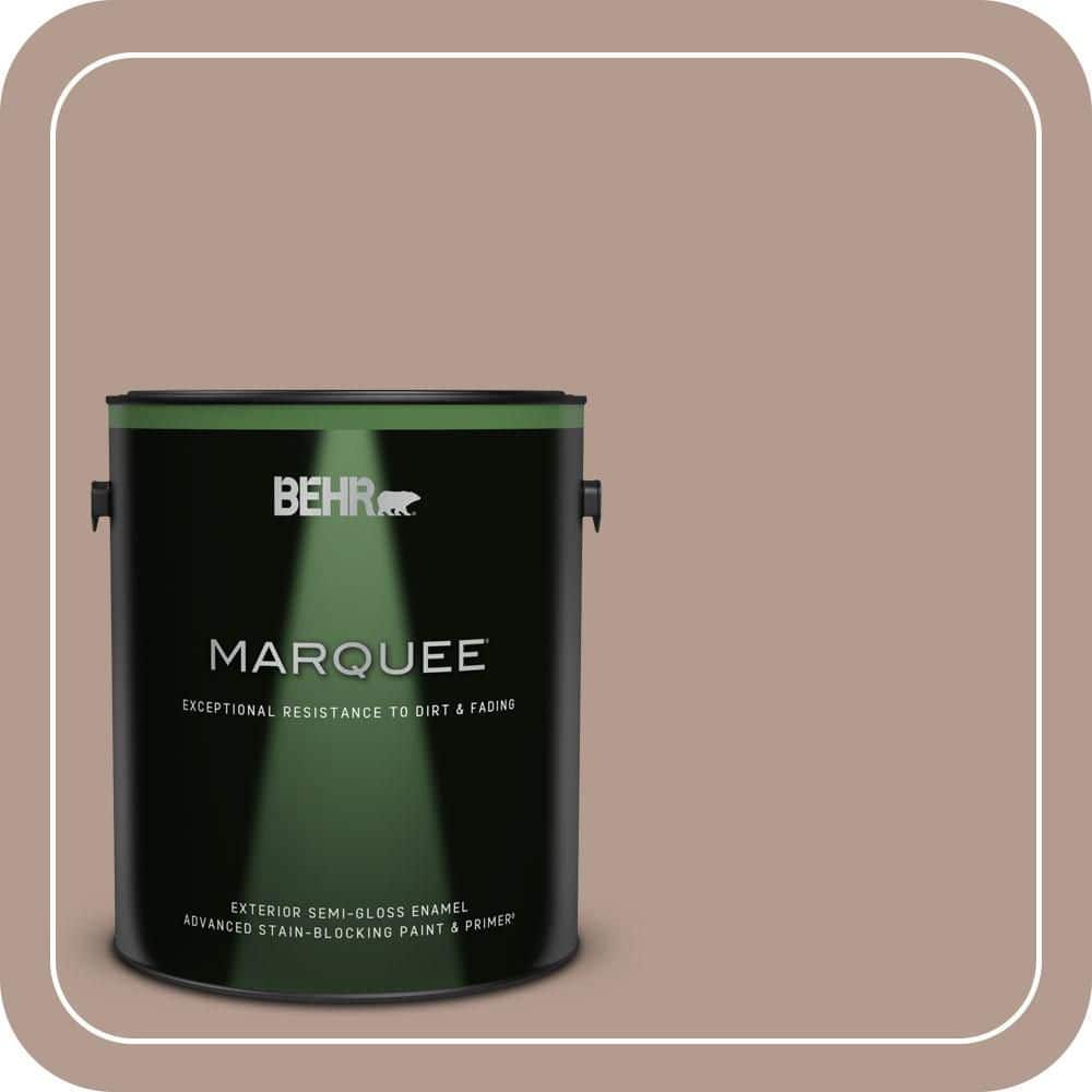 BEHR MARQUEE 1 gal. #PPU5-15 Postmodern Mauve Semi-Gloss Enamel Exterior Paint & Primer