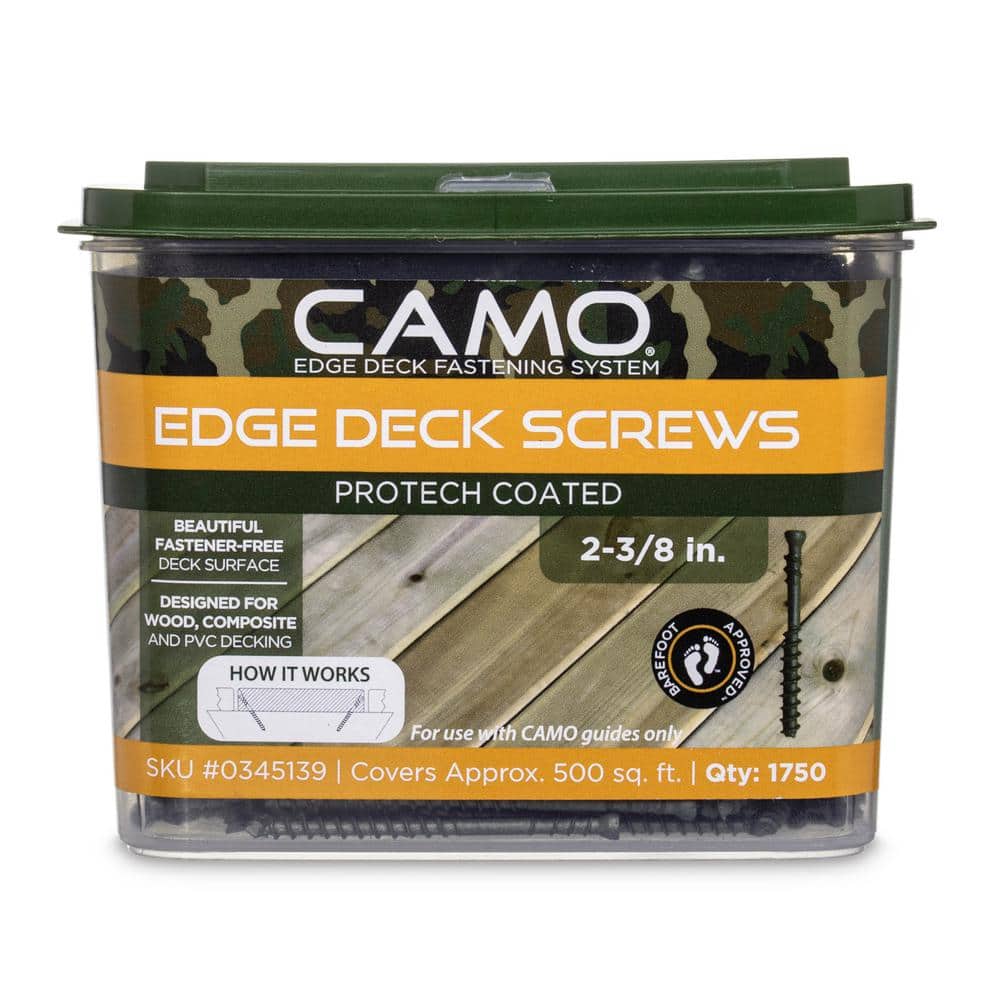 CAMO 2-3/8 in. Exterior Decking Screw - Edge Hidden Deck Fasteners (1750-Count)
