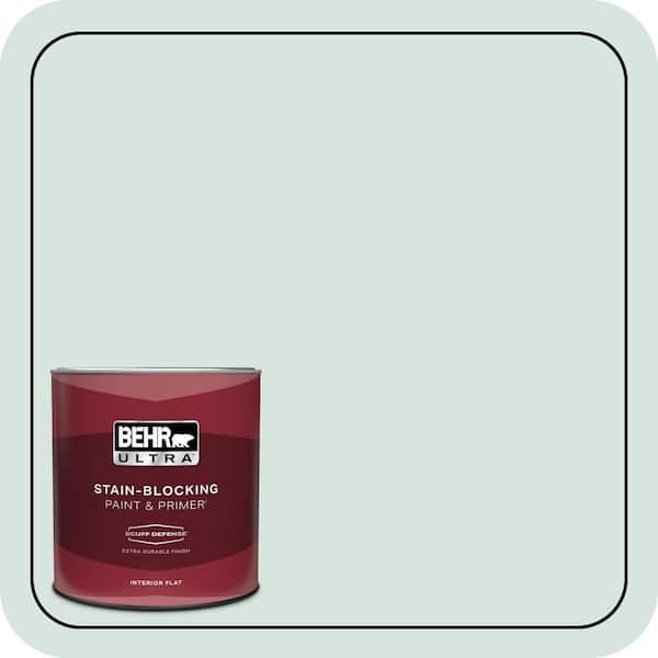 BEHR ULTRA 1 qt. #S420-1 New Day Extra Durable Flat Interior Paint & Primer (2)