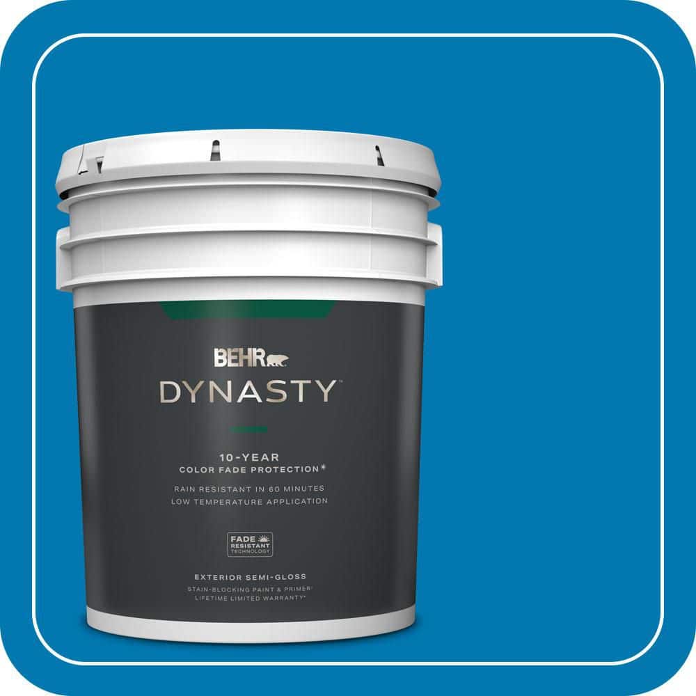 BEHR DYNASTY 5 gal. #S-G-540 Song Bird Semi-Gloss Exterior Stain-Blocking Paint & Primer