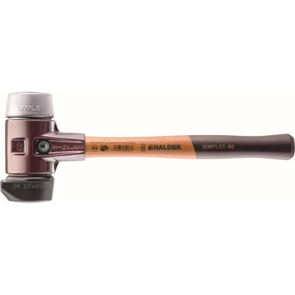 Halder Simplex 50 2.5 lbs. Mallet with Black Rubber and Aluminum Inserts