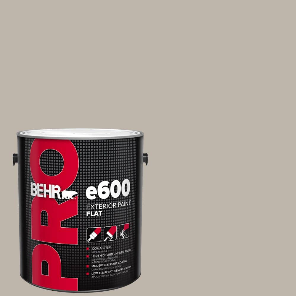 BEHR PRO 1 gal. #HDC-CT-21 Grey Mist Flat Exterior Paint