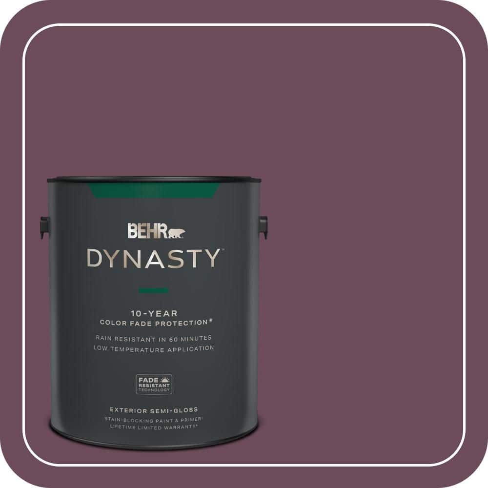BEHR DYNASTY 1 gal. #PPU1-20 Spiced Plum Semi-Gloss Exterior Stain-Blocking Paint & Primer
