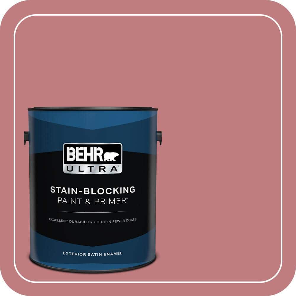 BEHR ULTRA 1 gal. #MQ1-12 Chick Flick Satin Enamel Exterior Paint & Primer