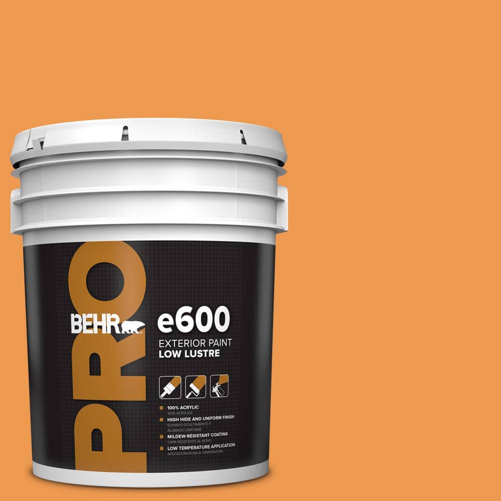 BEHR PRO 5 gal. #270B-6 Autumn Orange Low Luster Exterior Paint