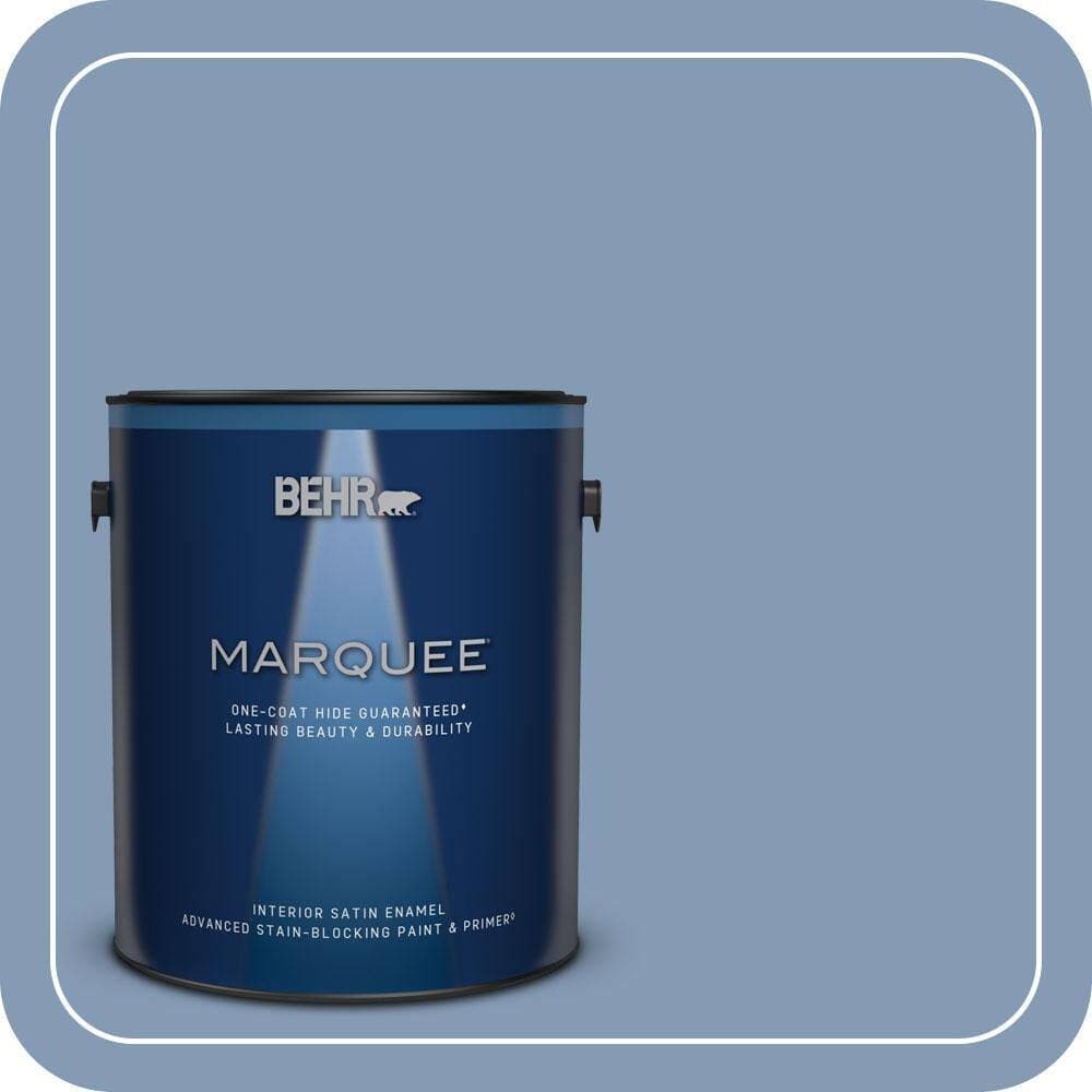 BEHR MARQUEE 1 gal. #MQ5-51 Mystery One-Coat Hide Satin Enamel Interior Paint & Primer (1)