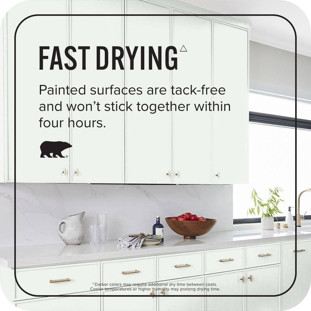 BEHR PREMIUM PLUS #ECC-65-2 Mineral Spring Enamel Interior Stain-Blocking Paint and Primer (3)