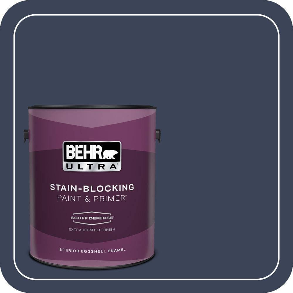 BEHR ULTRA 1 gal. #600F-7 Soulful Music Extra Durable Eggshell Enamel Interior Paint & Primer (1)