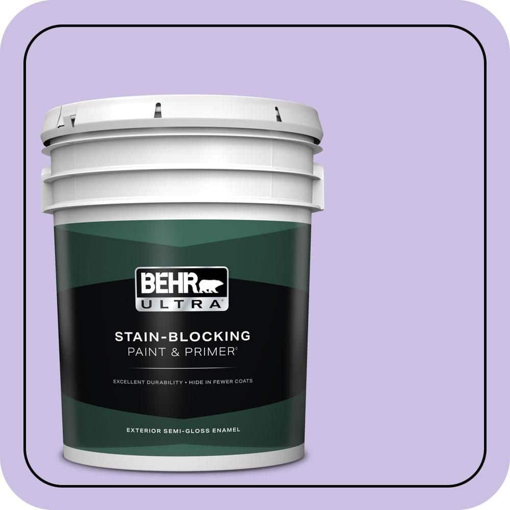 BEHR ULTRA 5 gal. #P560-3 Party Hat Semi-Gloss Enamel Exterior Paint & Primer