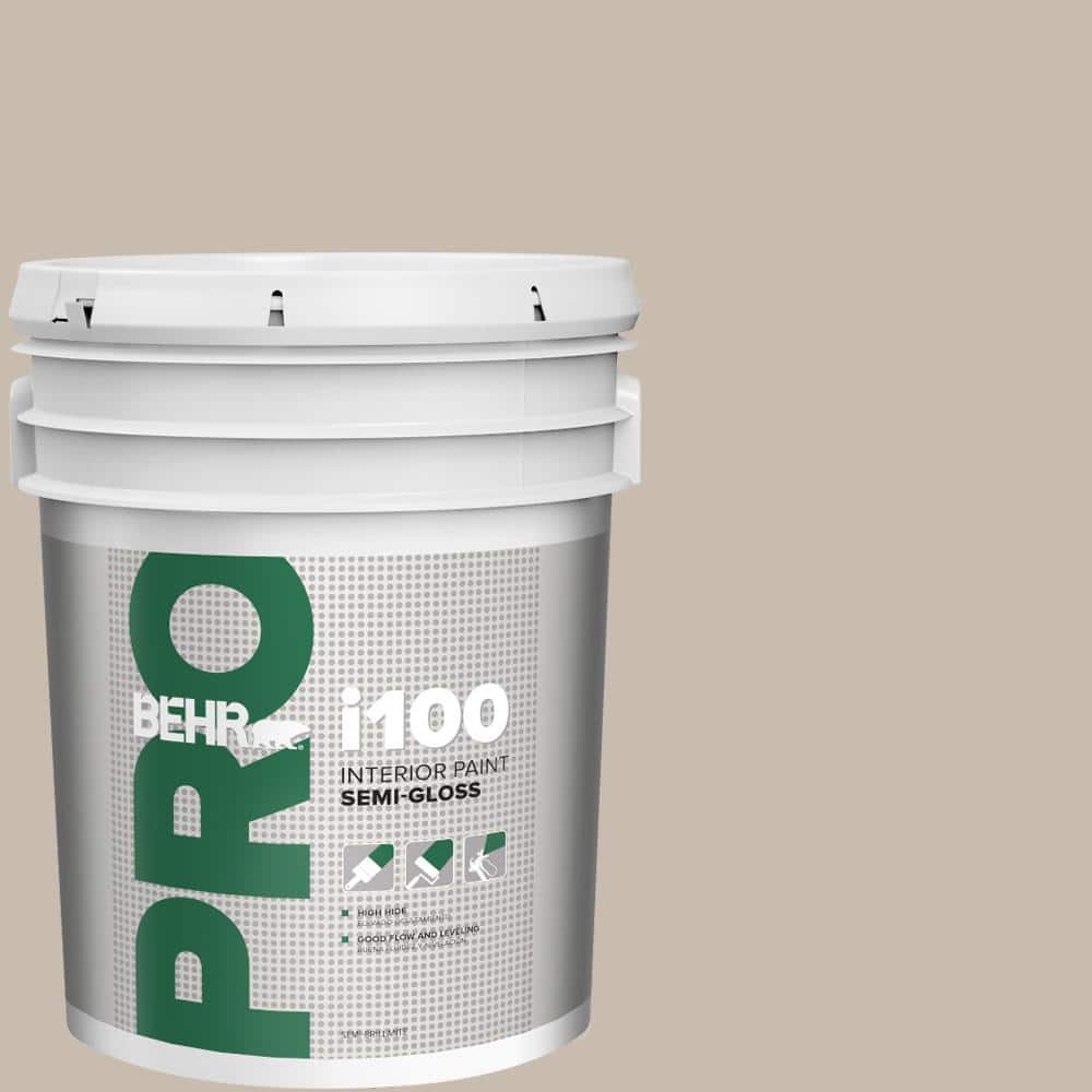 BEHR PRO 5 gal. #ECC-44-1 Barley Field Semi-Gloss Interior Paint (1)
