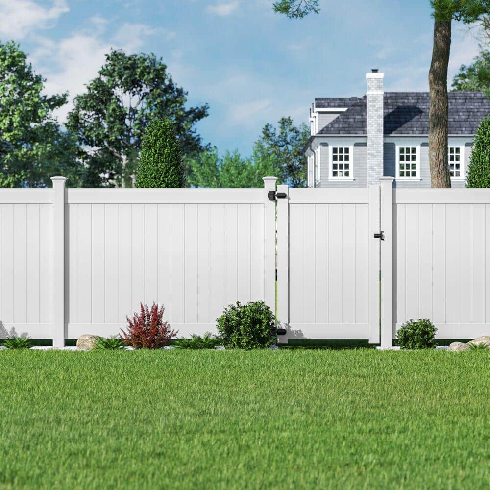 Veranda Linden H W Privacy Vinyl Fence Panel (Unassembled) (2)