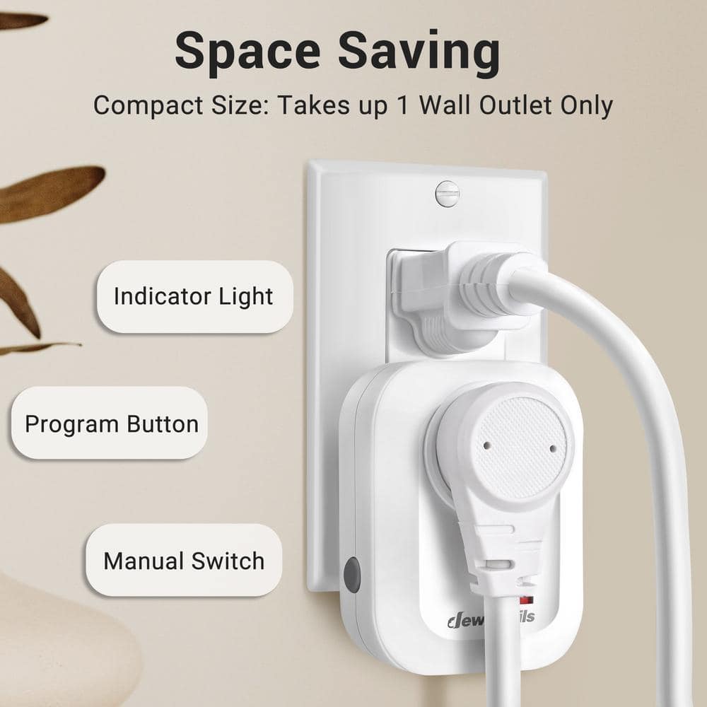 DEWENWILS Indoor Wireless Remote Control Outlet, Programmable and Expandable (3)