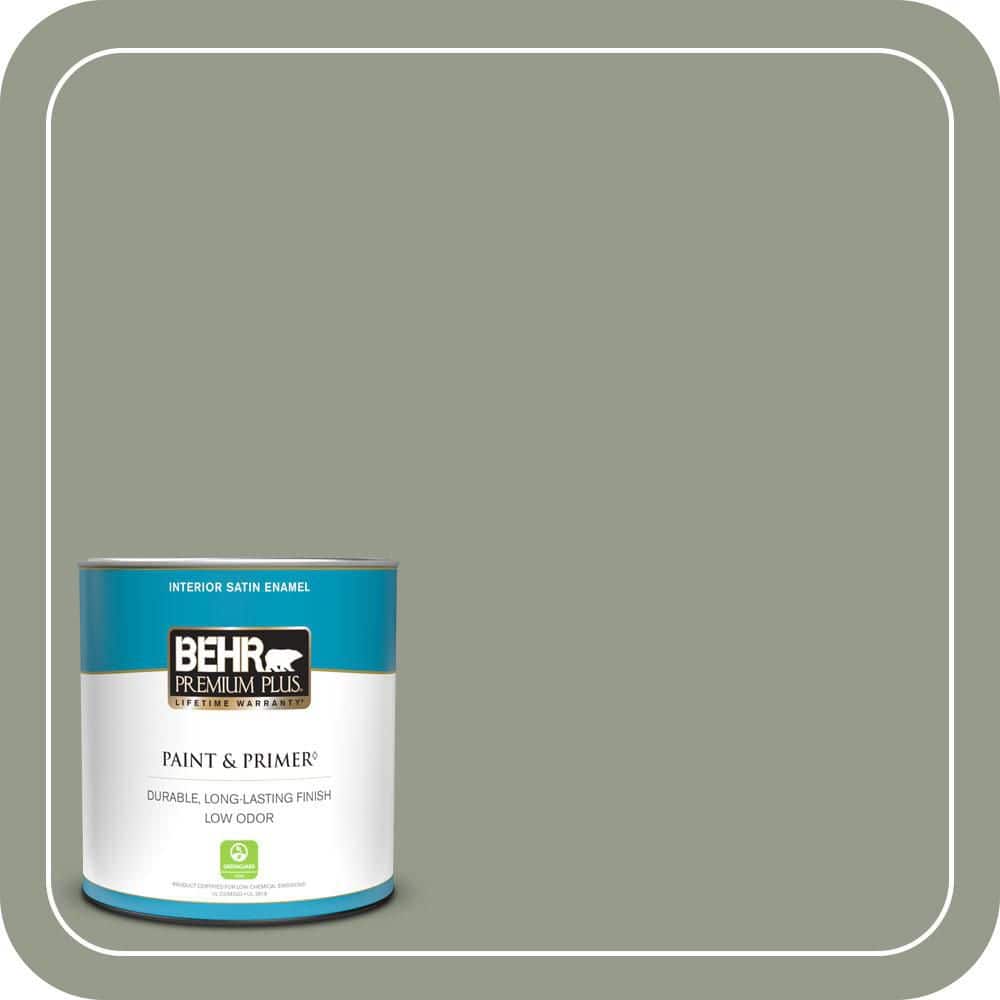 BEHR PREMIUM PLUS #PMD-56 Laurel Leaf Enamel & Primer Color Sample (1)