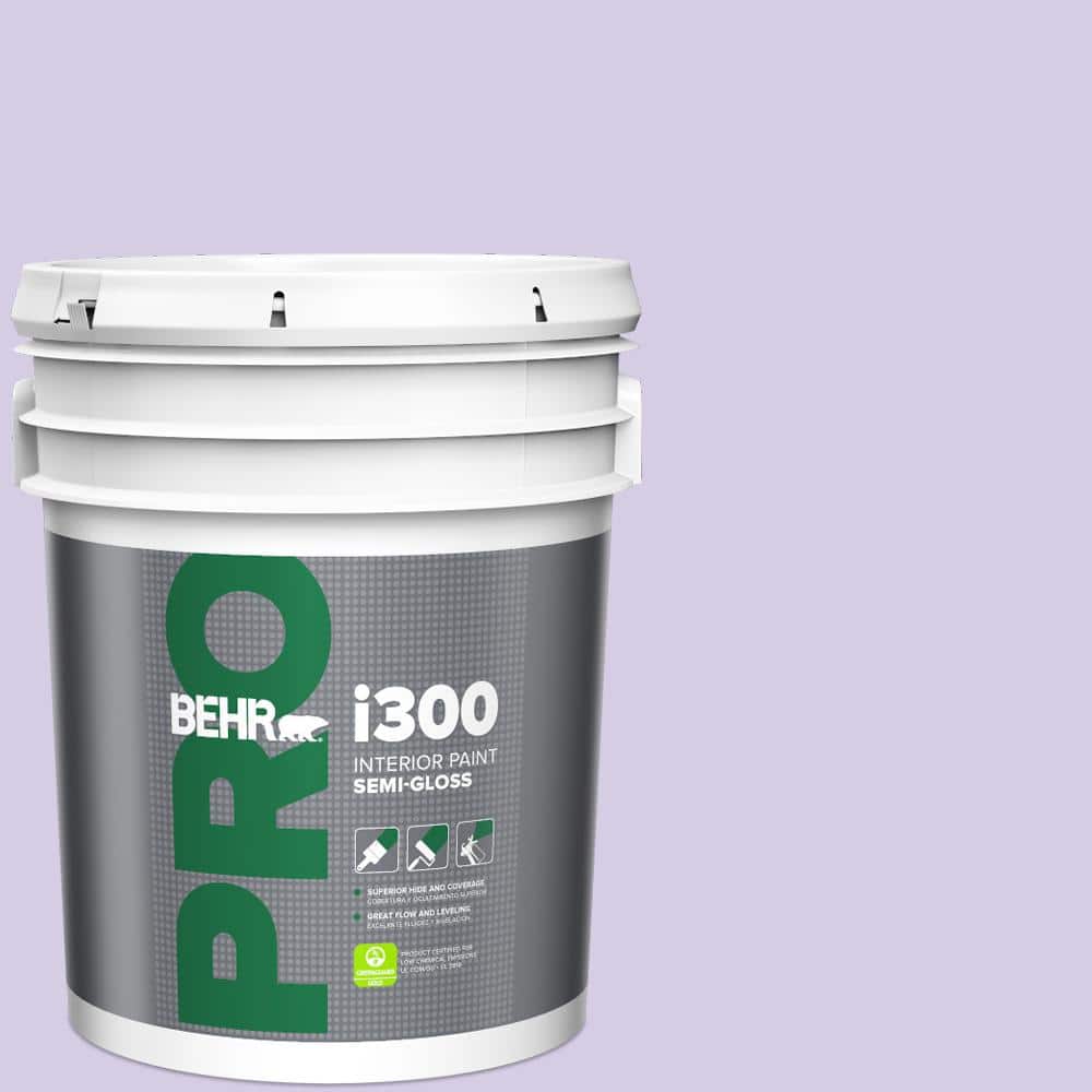 BEHR PRO 5 gal. #640A-3 Potentially Purple Semi-Gloss Interior Paint