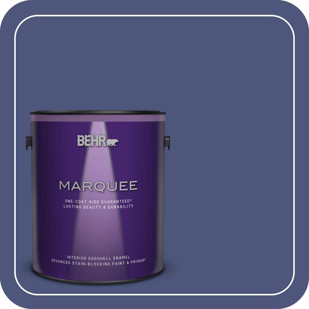 BEHR MARQUEE 1 gal. #620D-7 Deep Indigo Eggshell Enamel Interior Paint & Primer