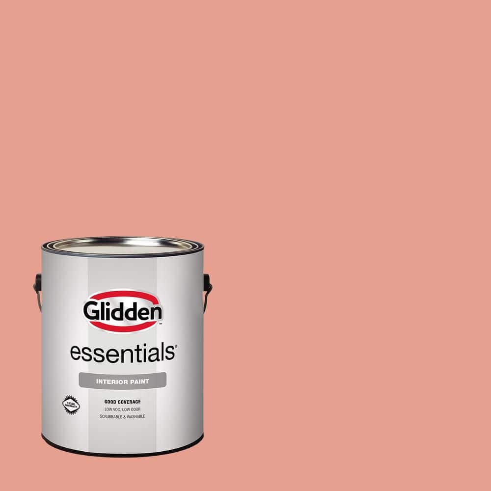 Glidden Essentials 1 gal. Coral Blush PPG1191-4 Eggshell Interior Paint