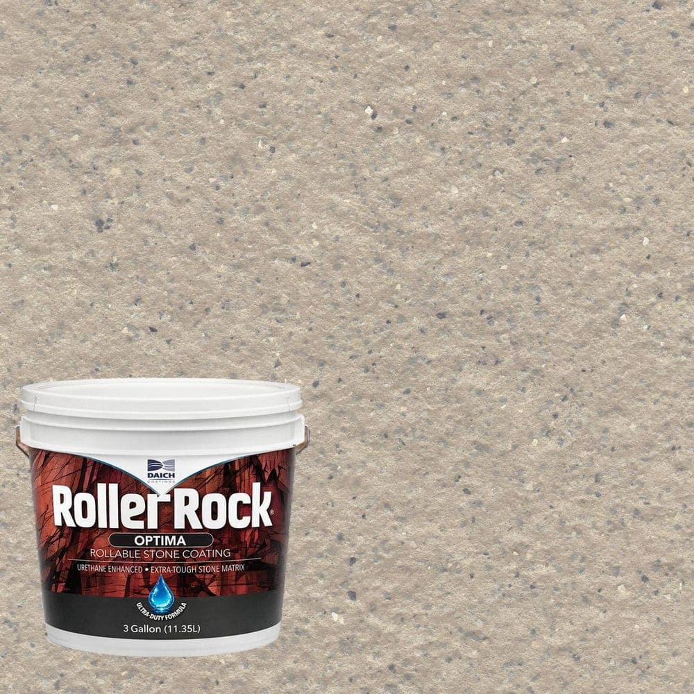 DAICH Roller rock OPTIMA 3 Gal. Grande Gold Satin Self-Priming Concrete Interior/Exterior Porch & Floor Paint (1)