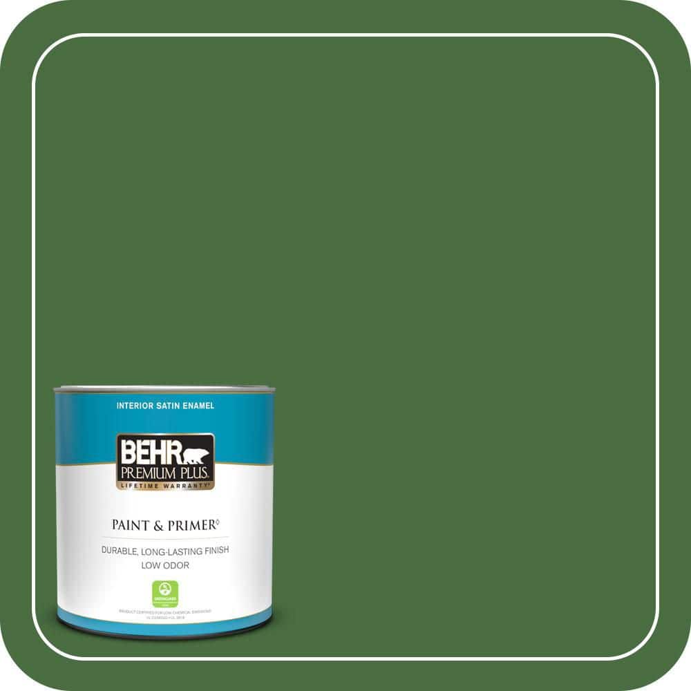 BEHR PREMIUM PLUS #S-H-440 Pine Scent Flat Low Odor & Primer (1)