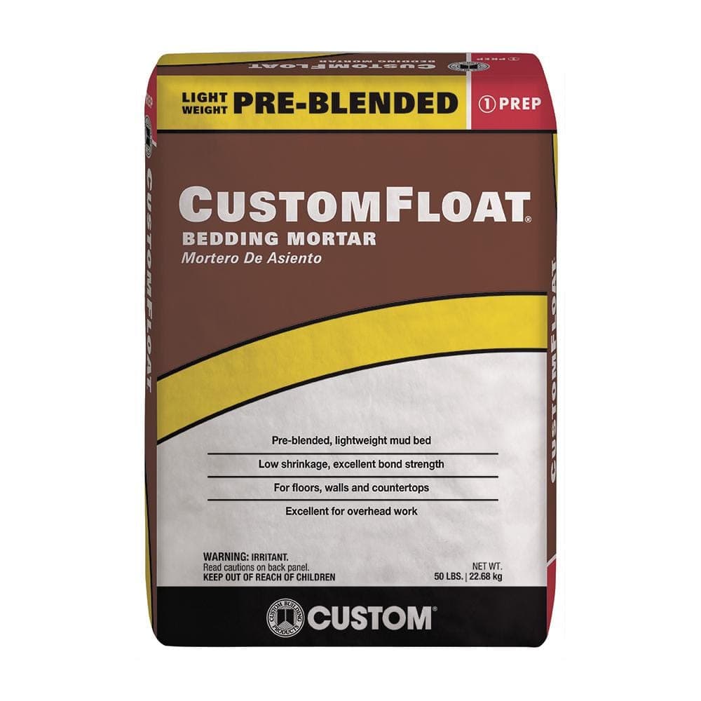 Custom Building Products CustomFloat 50 lb. Brown Bedding Mortar and Brown Coat (2)