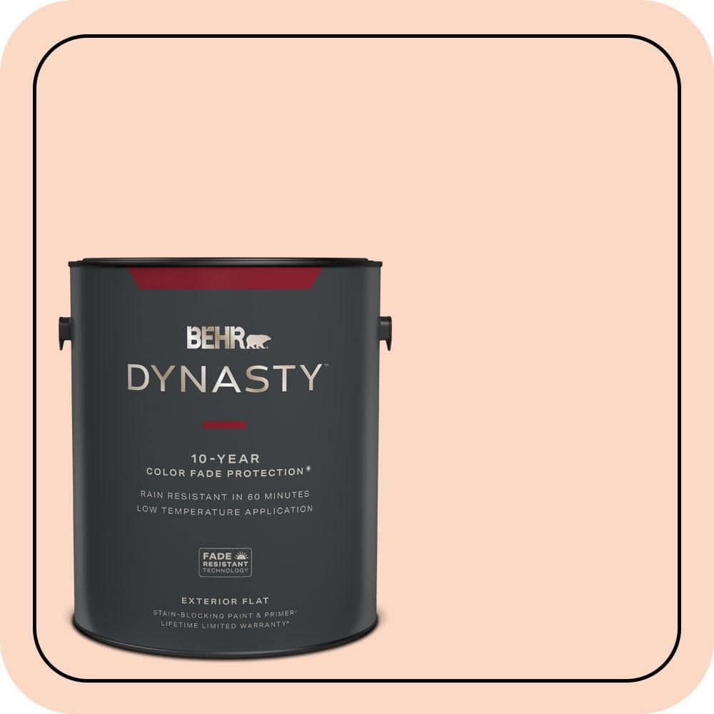 BEHR DYNASTY 1 gal. #P190-1 Fire Mist Flat Exterior Stain-Blocking Paint & Primer
