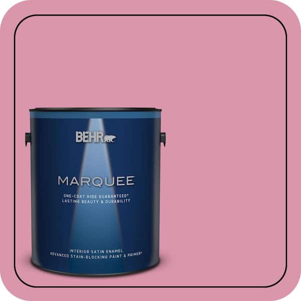 BEHR PREMIUM PLUS #110B-4 Foxy Pink Flat Low Odor & Primer (4)