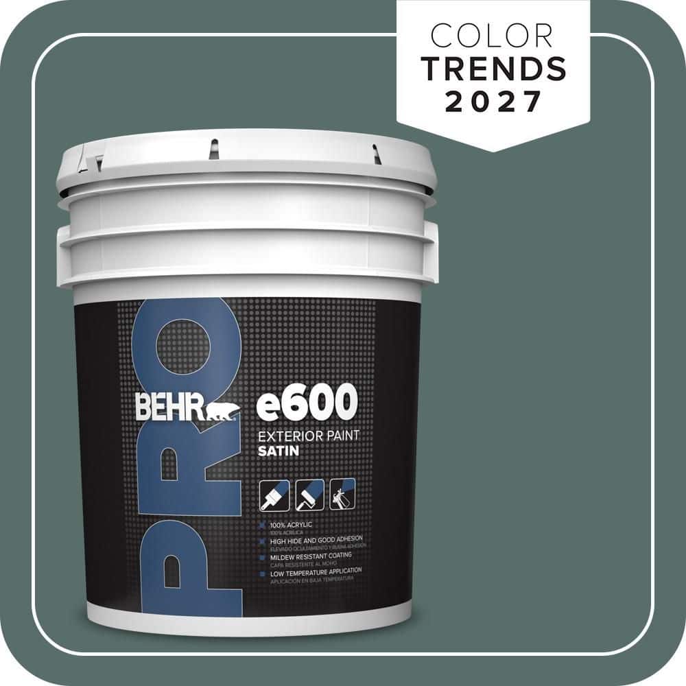 BEHR PRO 5 gal. #N430-6A Hidden Gem Satin Exterior Paint