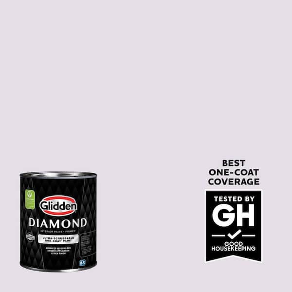 Glidden Diamond 1 qt. PPG1176-1 Peek A Boo Satin Interior Paint (2)