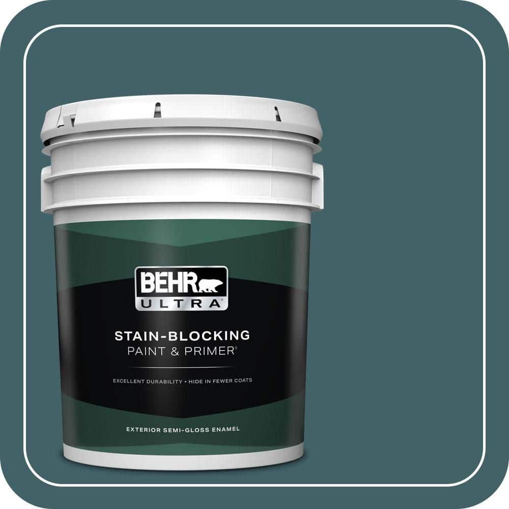 BEHR ULTRA 5 gal. #T17-12 Wanderlust Semi-Gloss Enamel Exterior Paint & Primer