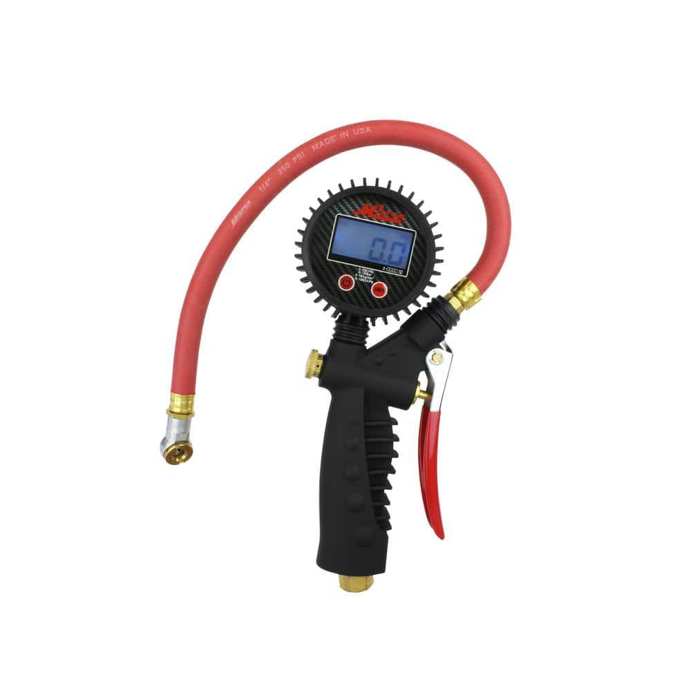 Milton Industries, Inc. Pro Digital Pistol Grip Inflator Gauge with Ball Foot Chuck and 15 in. Hose (1)