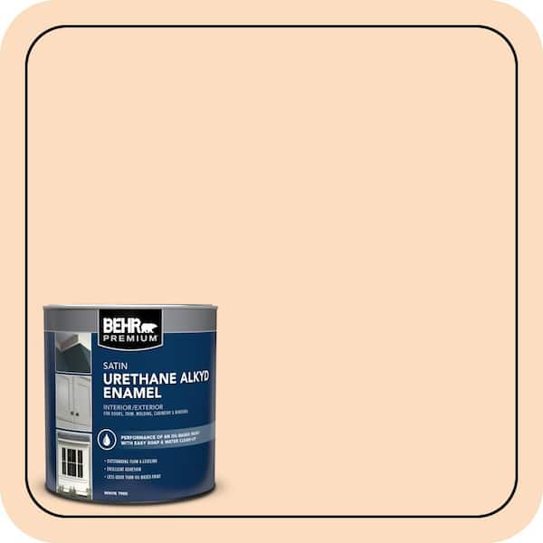 BEHR PREMIUM 1 qt. #M230-3 Mystic Opal Satin Enamel Urethane Alkyd Interior/Exterior Paint (2)