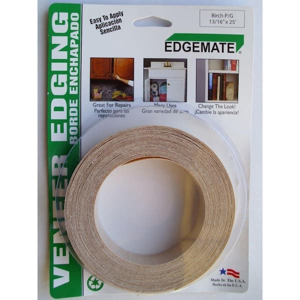 EDGEMATE 13/16 in. x 25 ft. Birch Edge Tape