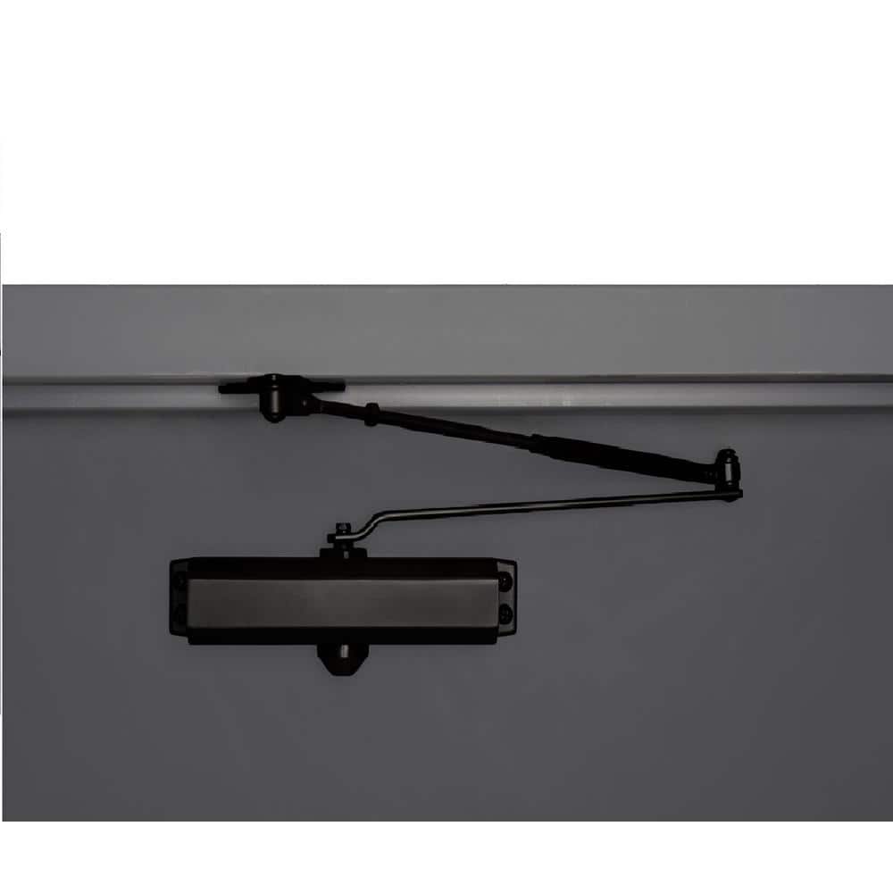 Universal Hardware Medium-Duty Matte Black Commercial Door Closer (3)
