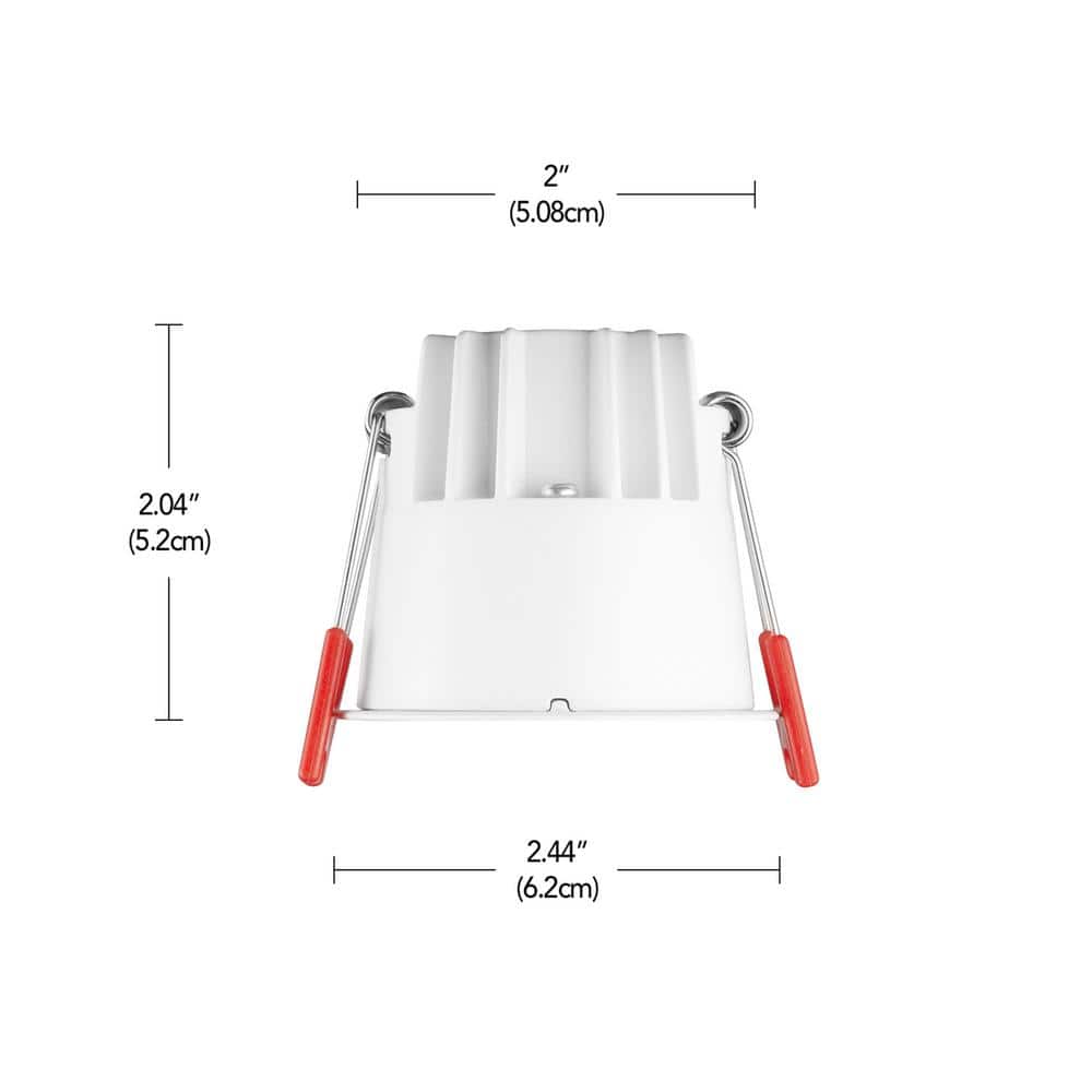 Commercial Electric Specialty Elite 2 in. LED Baffle Canless Recessed Light, Adjustable CCT (3)