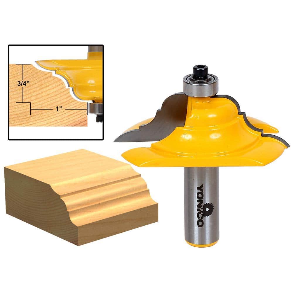 Yonico Table Edge 1 in. Depth 1/2 in. Shank Carbide Tipped Router Bit (2)