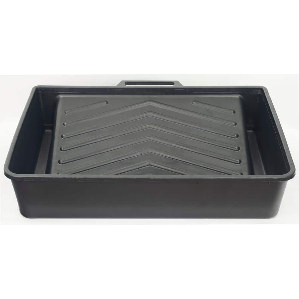 PRIVATE BRAND UNBRANDED 18 in. Plastic Deep-Well Tank Paint Roller Tray (4)