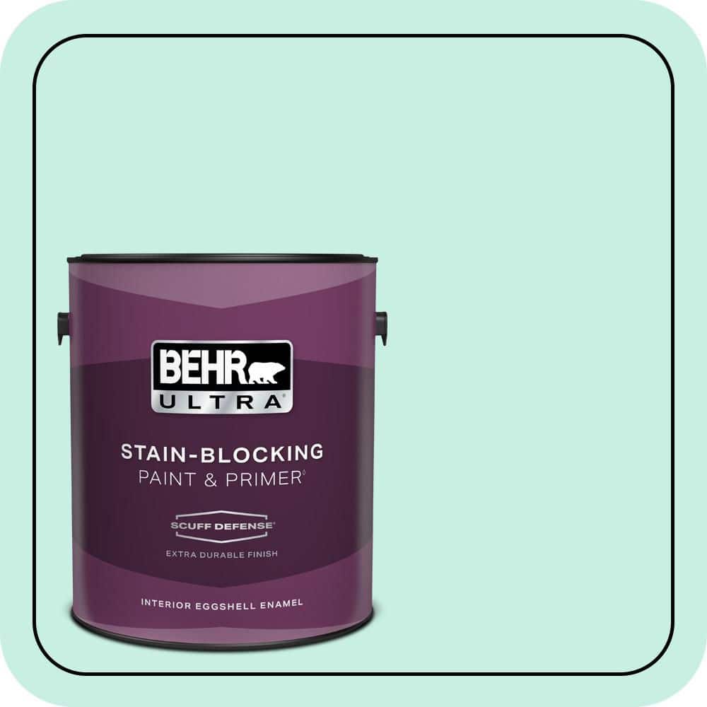 BEHR ULTRA 1 gal. #P430-1 Summer House Extra Durable Eggshell Enamel Interior Paint & Primer