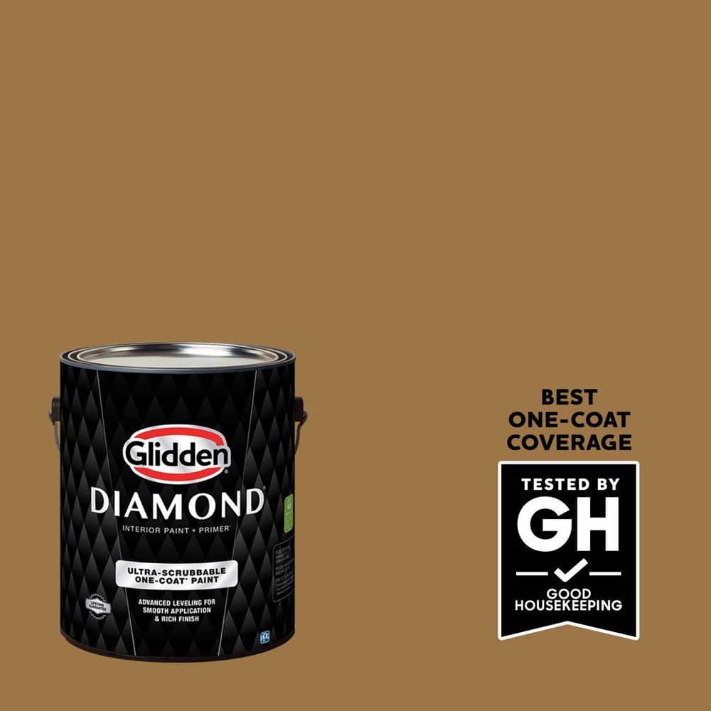 Glidden Diamond 1 gal. PPG1090-7 Sugar Maple Eggshell Interior Paint with Primer