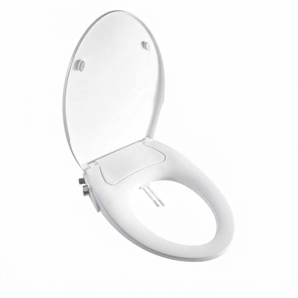 Anqtovp Bidet Seat Attachment with Dual Nozzle Front and Rear Wash, Non-Electric Soft Close, Quick Release Hinges (1)