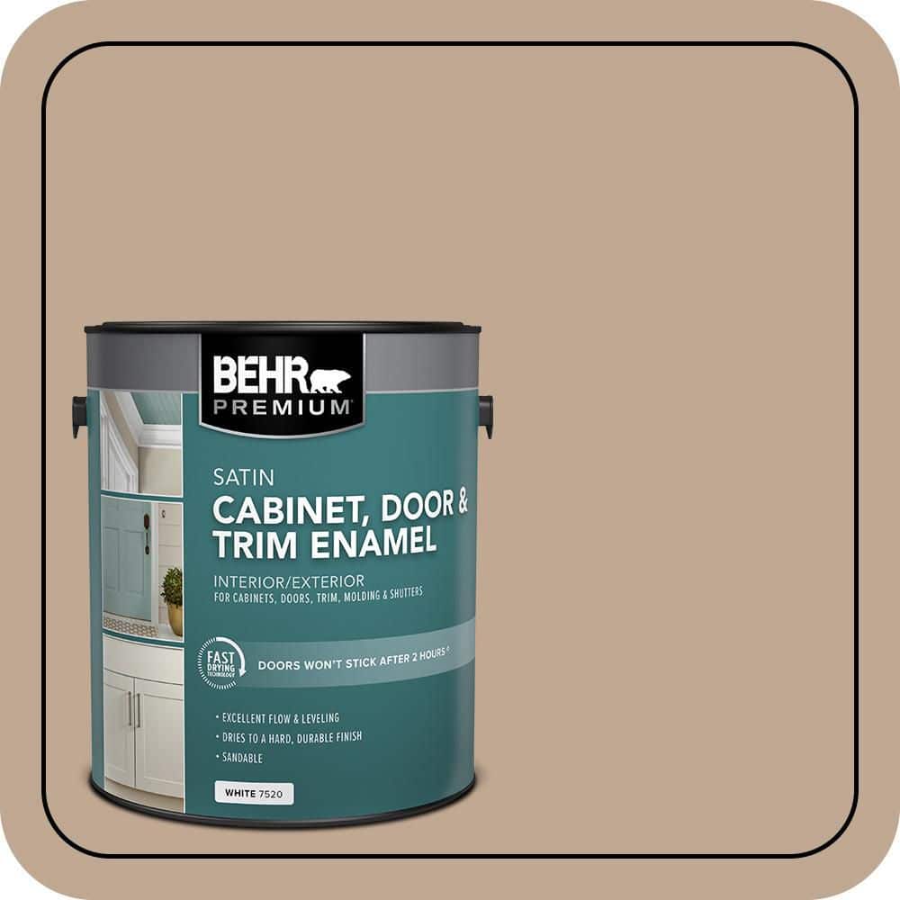 BEHR PREMIUM 1 gal. #MS-23 Sequoia Satin Enamel Interior/Exterior Cabinet, Door & Trim Paint