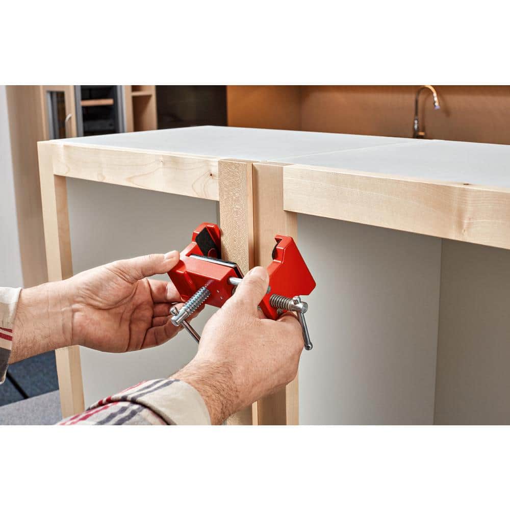 BESSEY 4 in Capacity Cabinetry Clamp for Aligning Face Framed Box Cabinets with 1-1/4 in. Throat Depth (2)