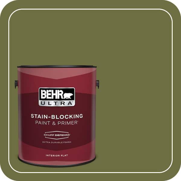 BEHR PREMIUM PLUS #400D-7 Jungle Trail Enamel Low Odor & Primer (4)