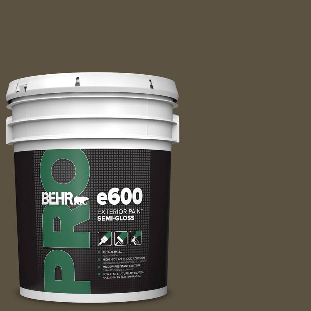 BEHR PRO 5 gal. #S-H-730 Eagle Rock Semi-Gloss Exterior Paint