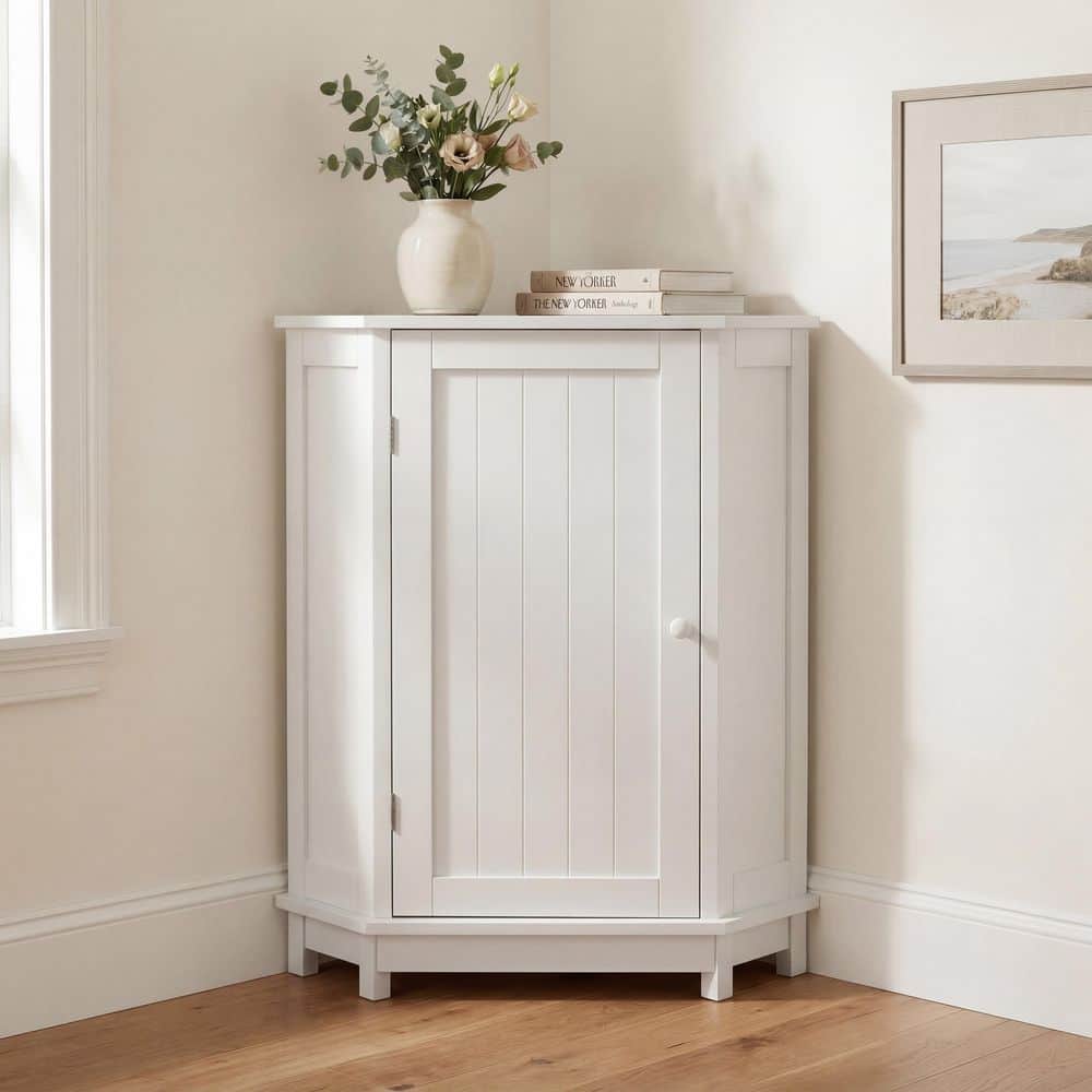 Ximuprmy 18 in. W 18 in. D 31 in. H Freestanding Linen Cabinet (1)