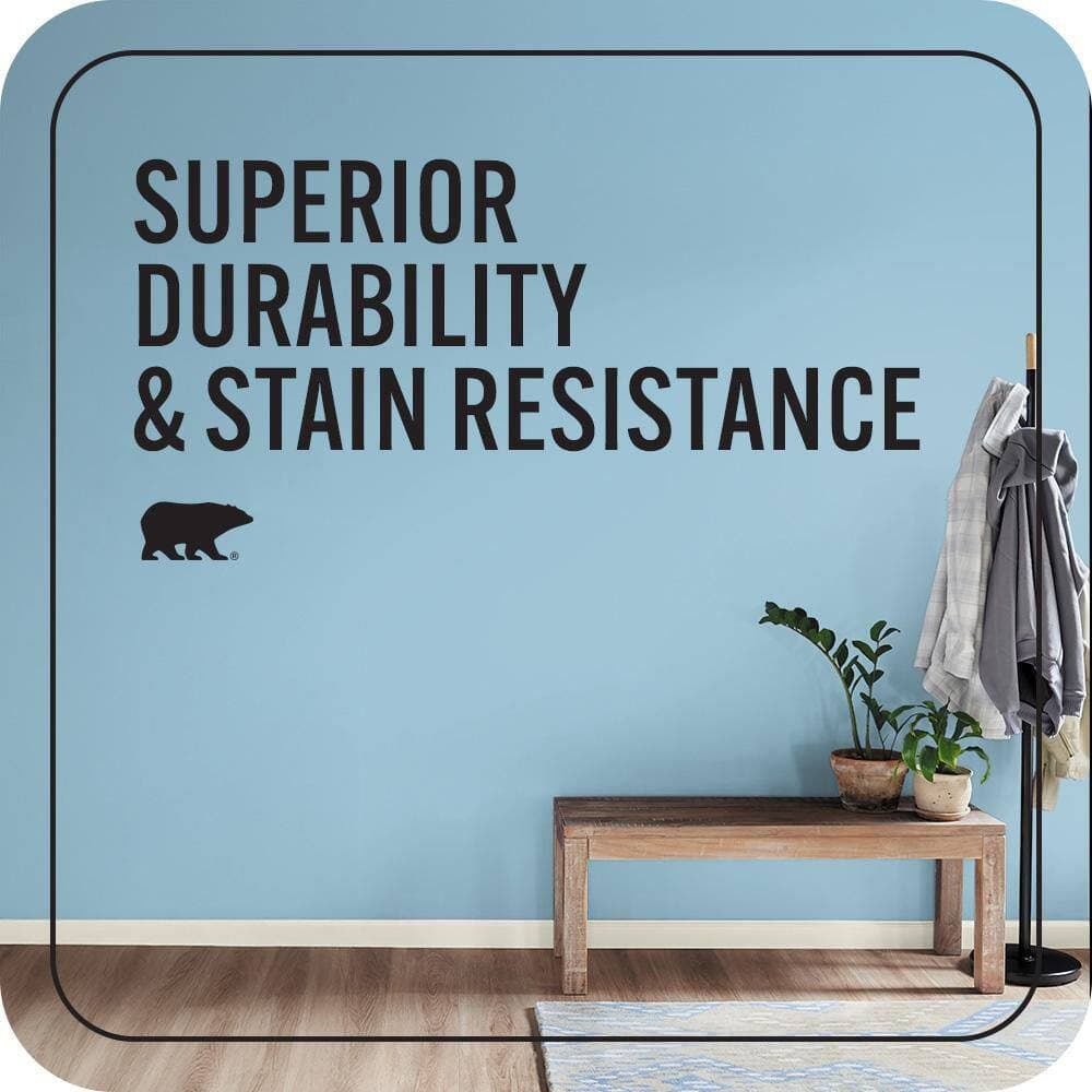 BEHR MARQUEE 1 gal. #S490-3 Reef Blue One-Coat Hide Eggshell Enamel Interior Paint & Primer (4)